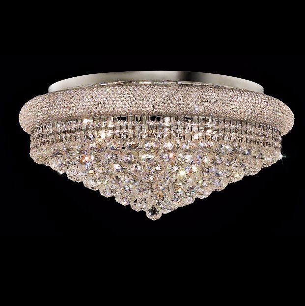 Primo 15-Light Royal Cut Crystal and Chrome Ceiling Light