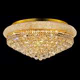 Primo 15-Light  Royal Cut Crystal and Gold Ceiling Light
