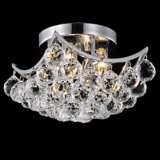 Corona 10&quot; Wide Crystal Ceiling Light