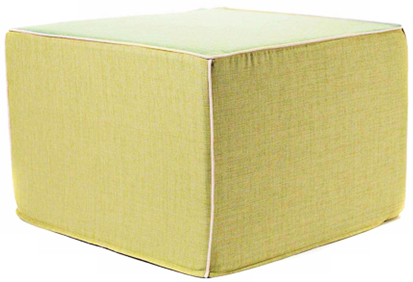 Puzzle Outdoor Square Celery Ottoman