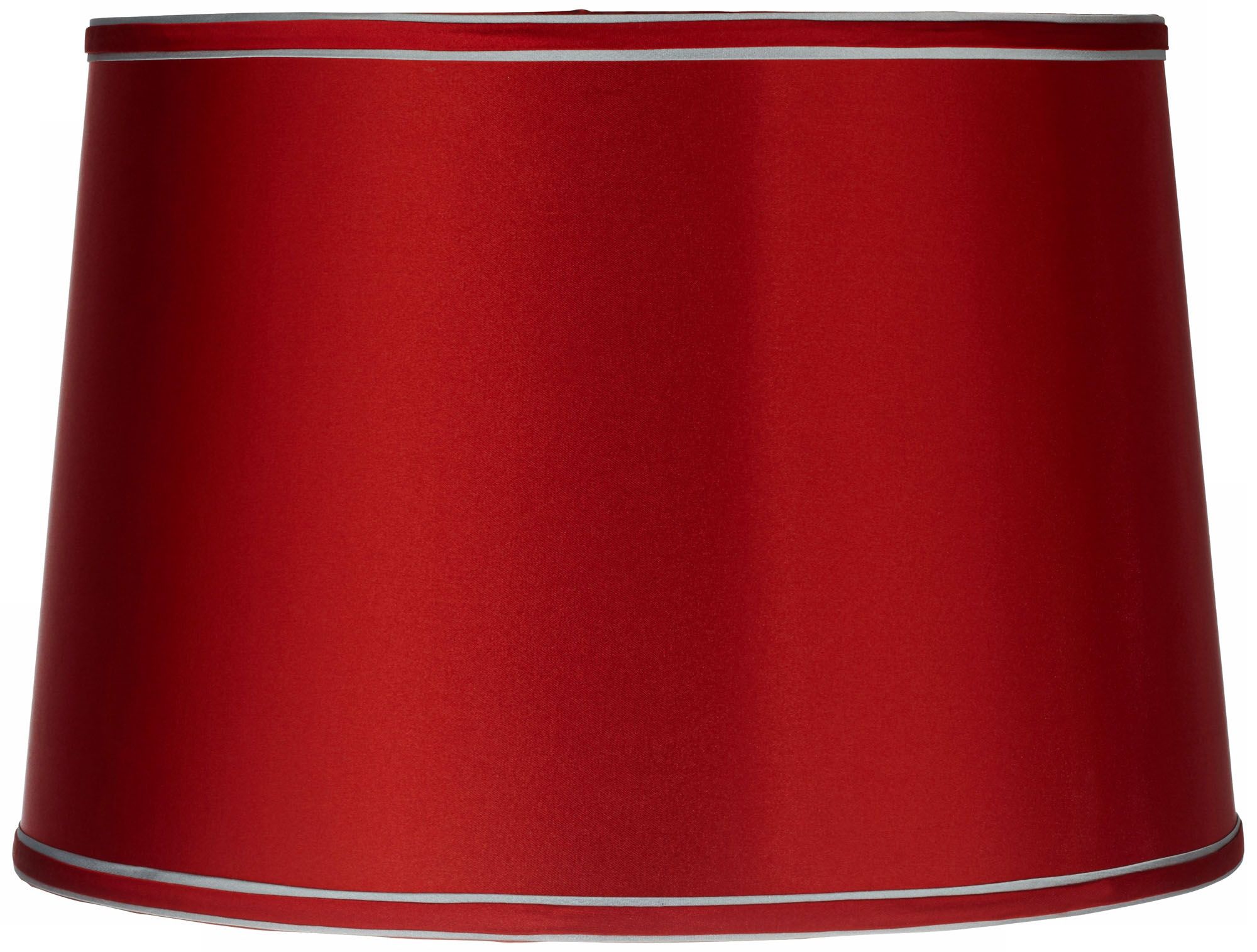red table lamp shade