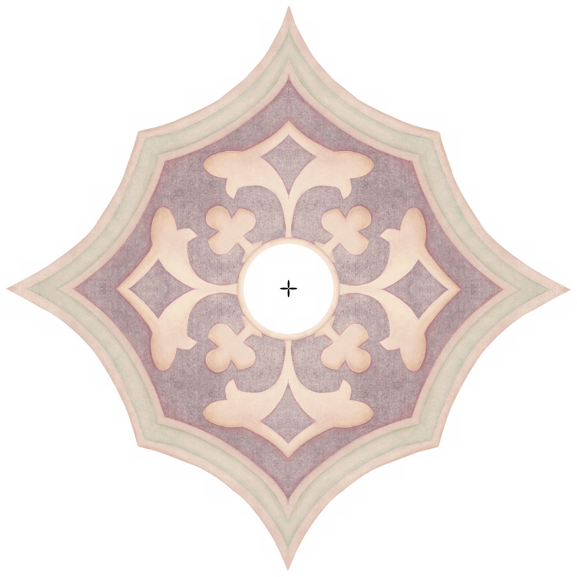 Alzira Giclee 24" Wide Repositionable Ceiling Medallion
