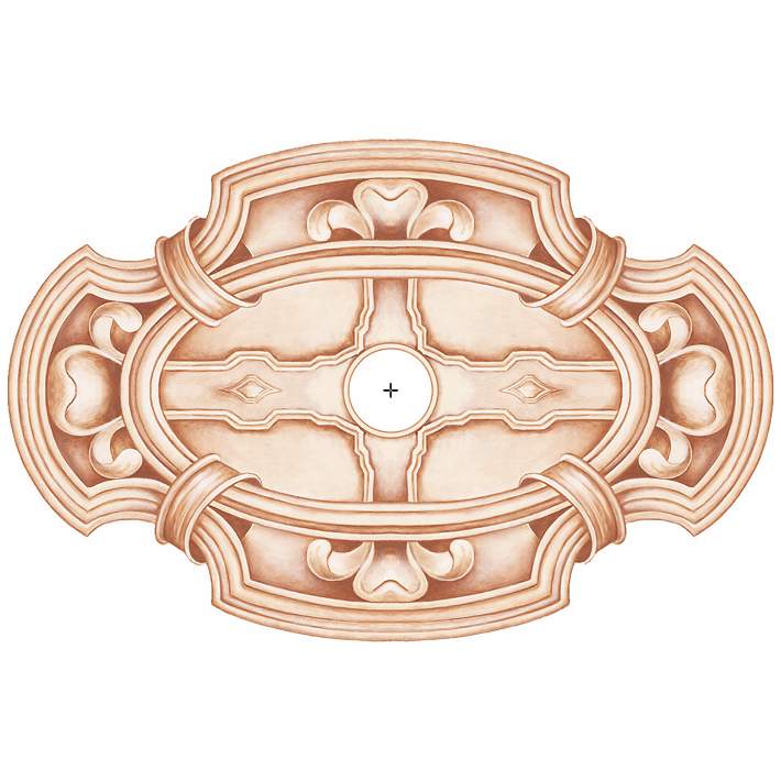 Gilles Square 36 Wide Repositionable Ceiling Medallion
