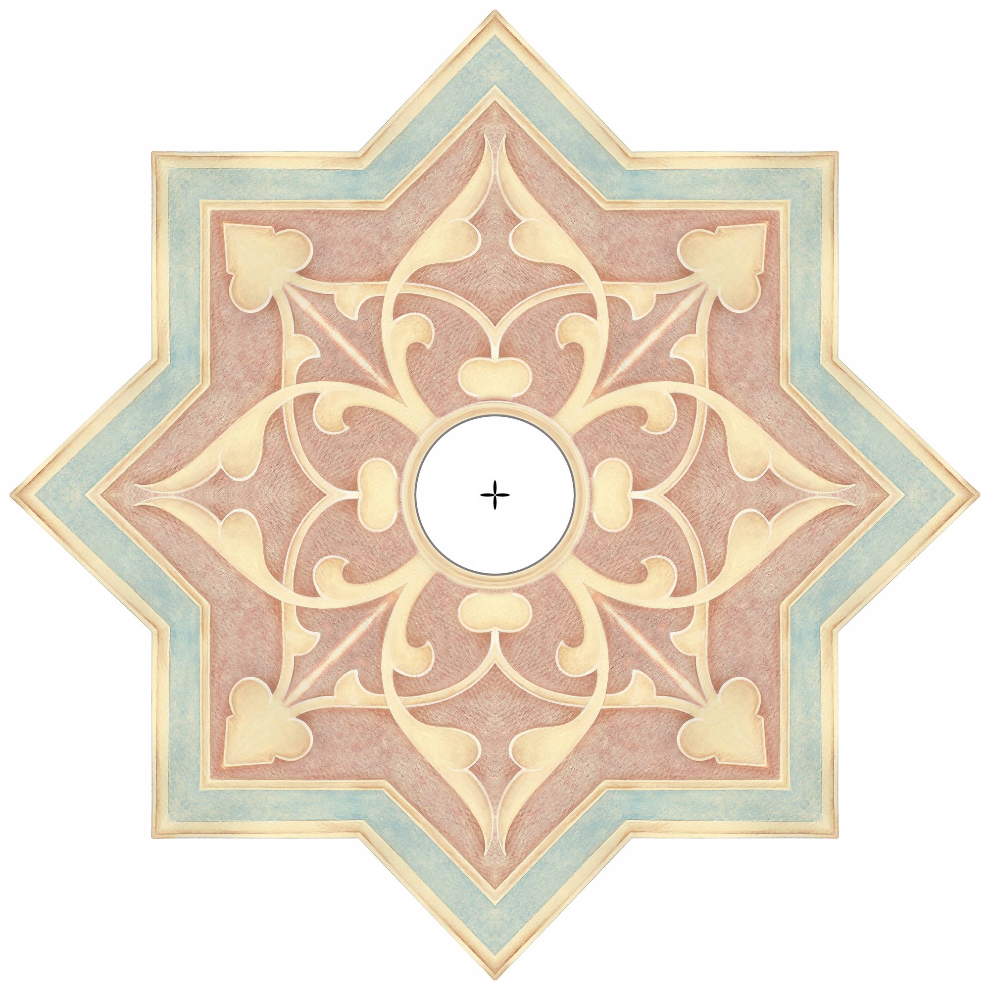 Seville Giclee 24" Wide Repositionable Ceiling Medallion