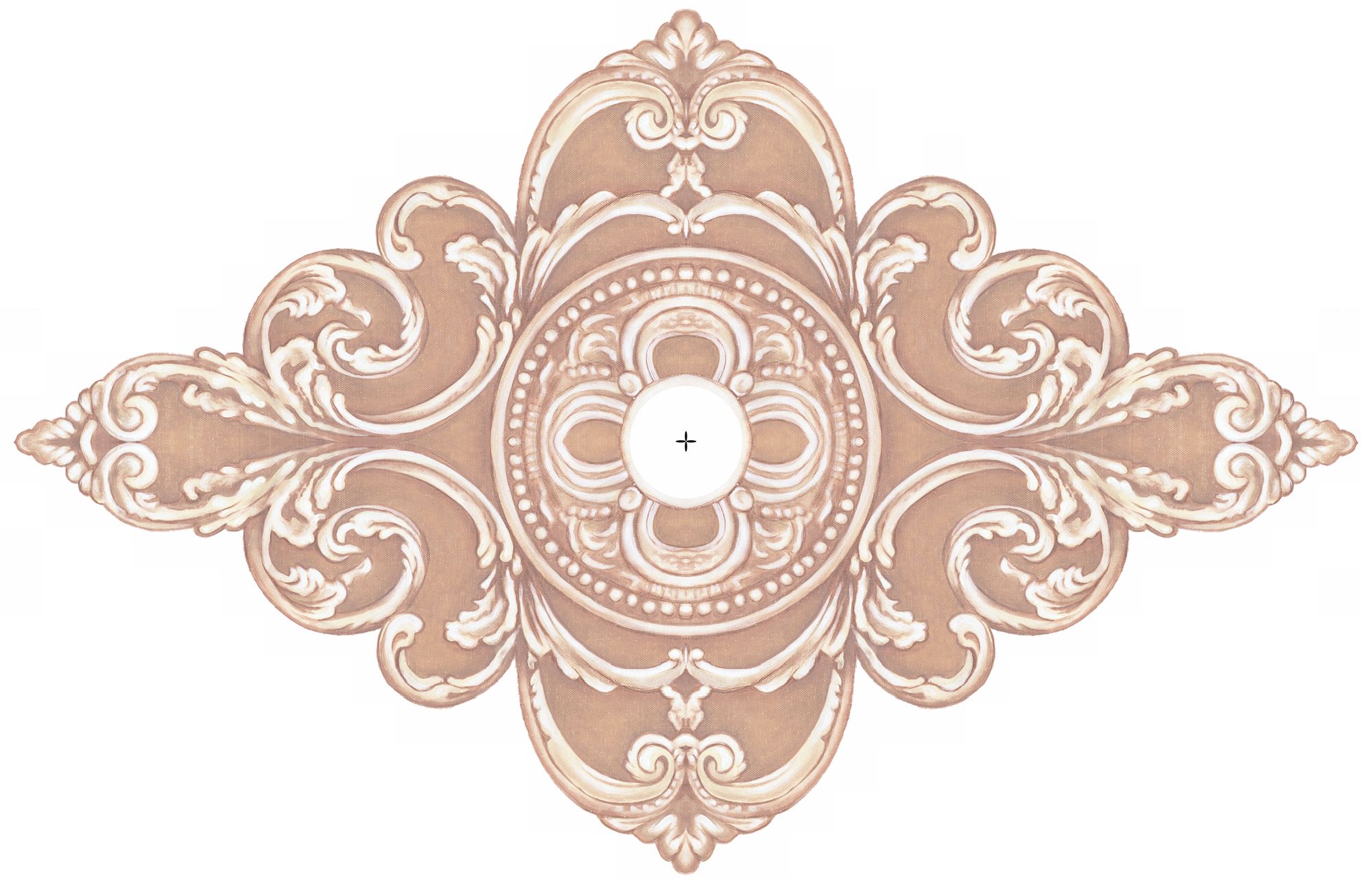 Florentine Giclee 48" Wide Repositionable Ceiling Medallion