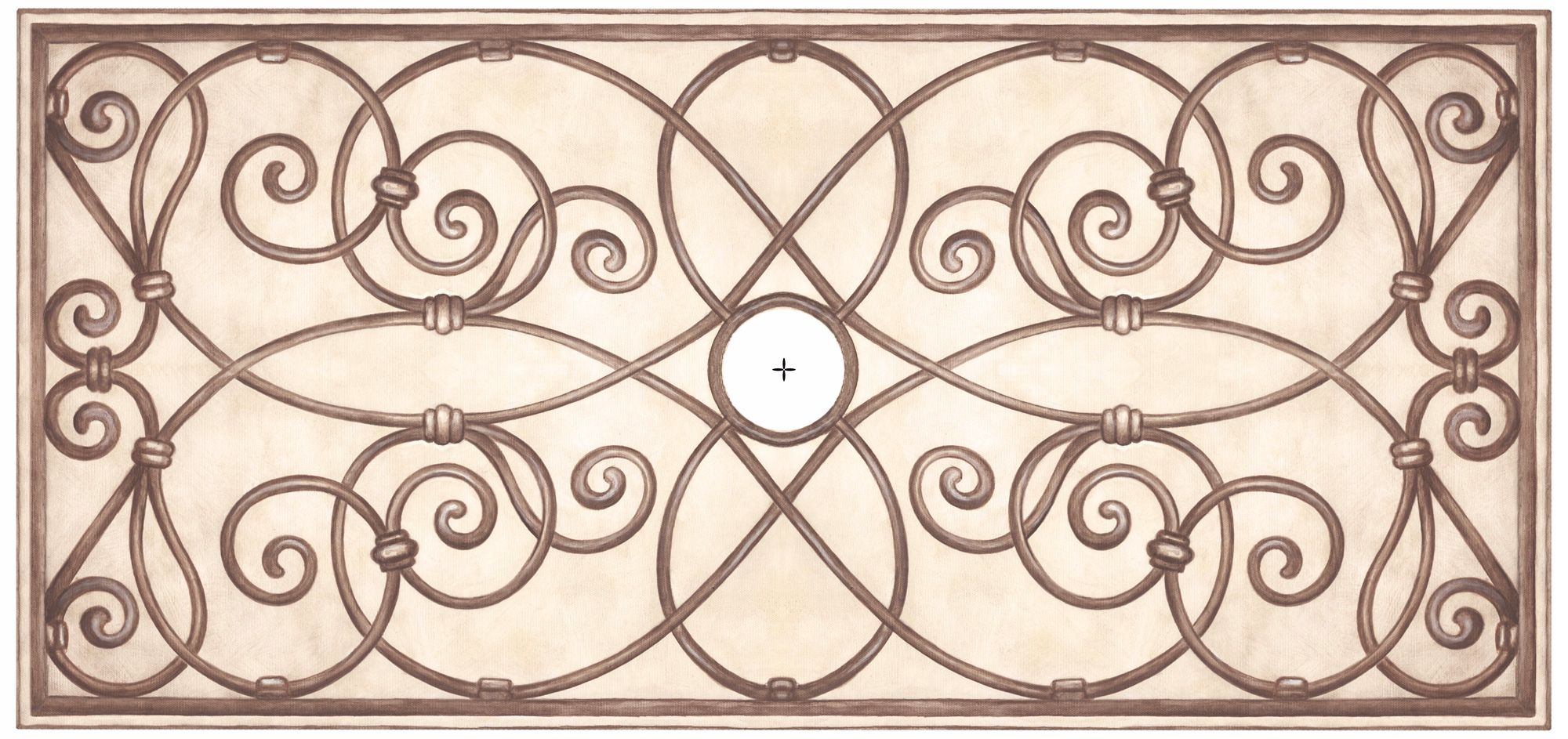 Jardin Dark 48 Wide Repositionable Ceiling Medallion Y6584