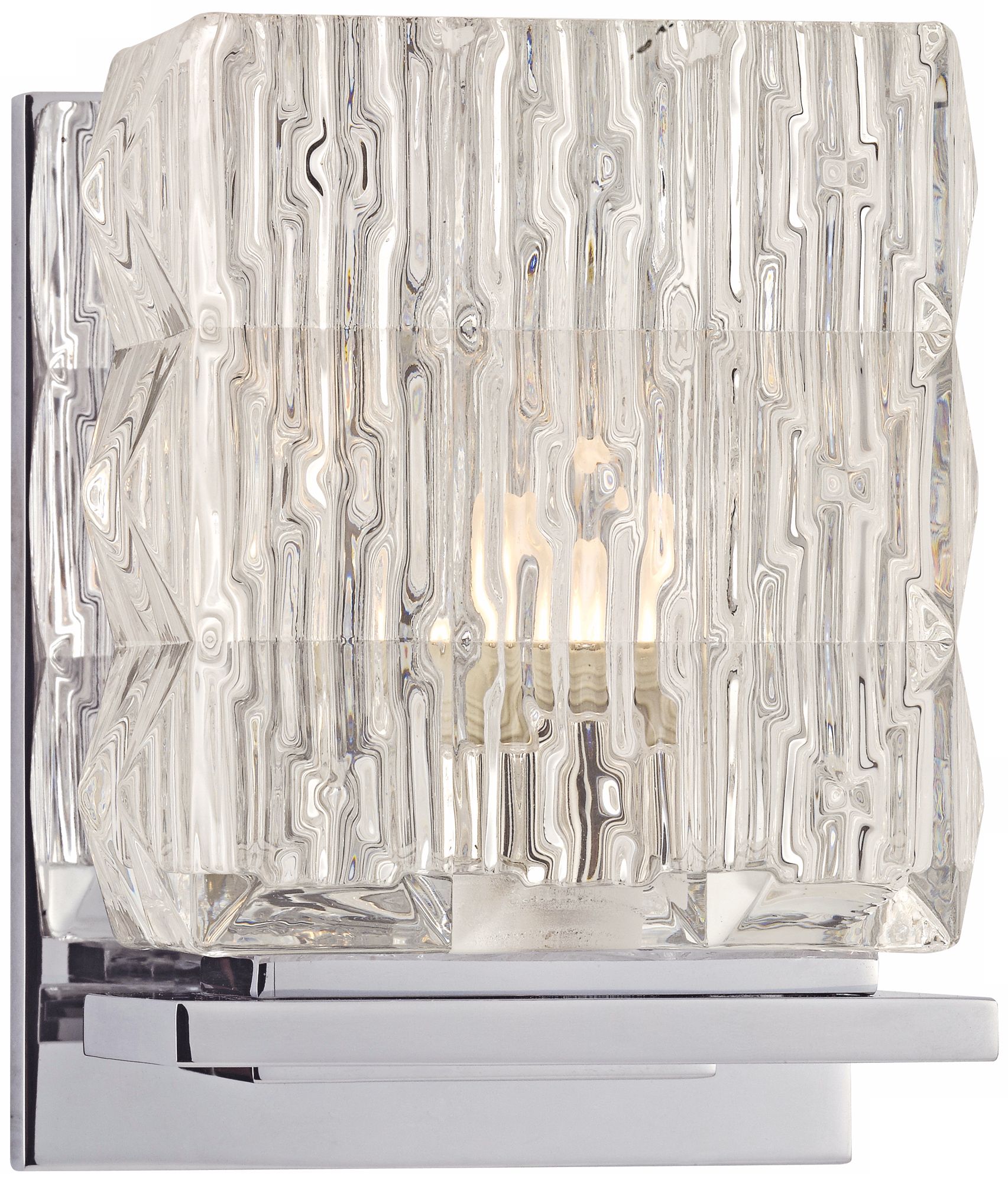 Torrington 5 1/2" High Polished Chrome Wall Sconce