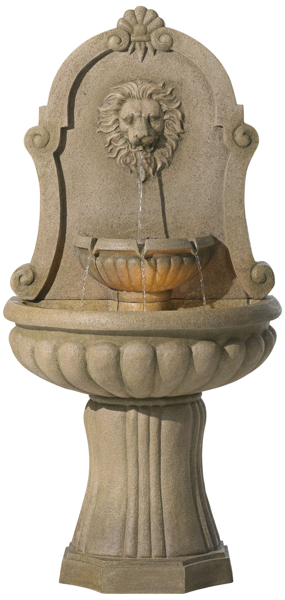 Savanna Lion 58" High Indoor - Outdoor Floor Fountain