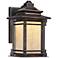 Hickory Point 12" High Bronze LED Outdoor Wall Light