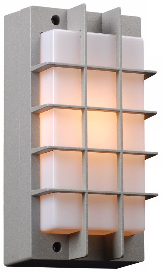 Lorca 10 1/2" High Silver Outdoor Wall Light