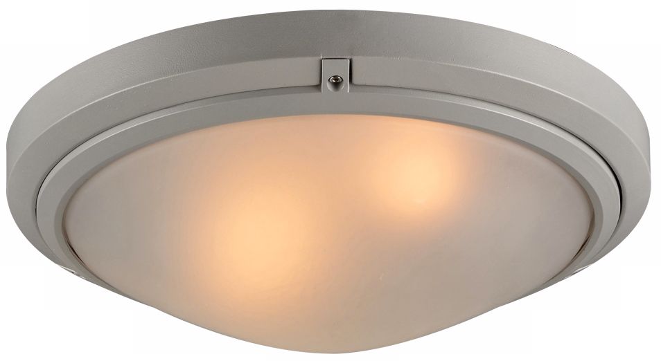 Ricci II Collection 12" Wide Silver Outdoor Ceiling Light