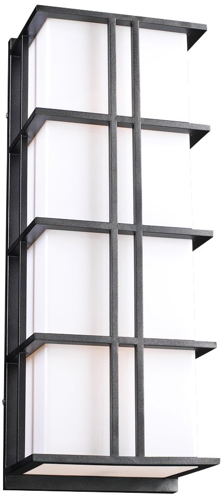 Sasha Silver 16 1/4" High Glass Outdoor Wall Light