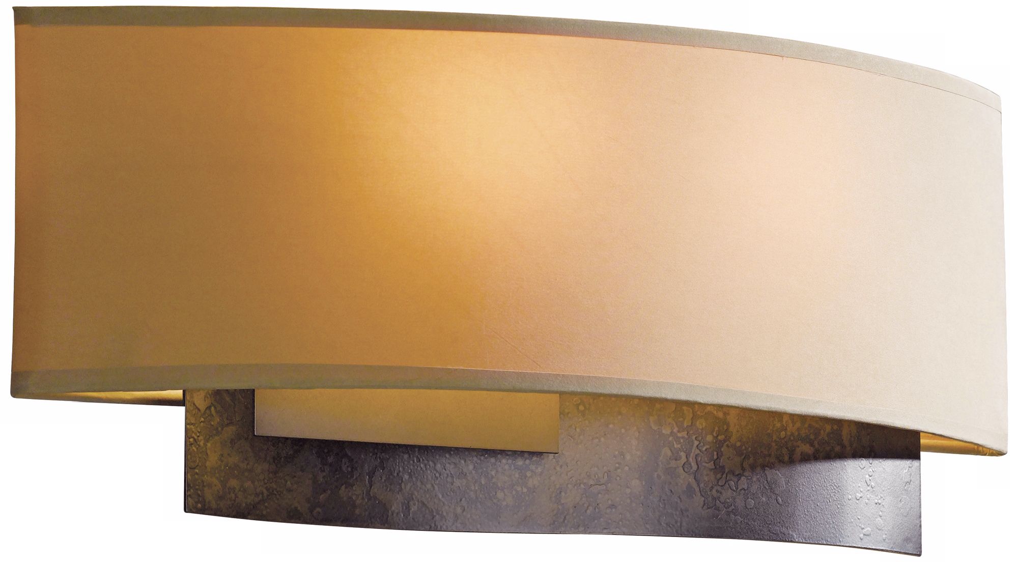 Hubbardton Forge Current 16" Wide Dark Smoke Wall Sconce