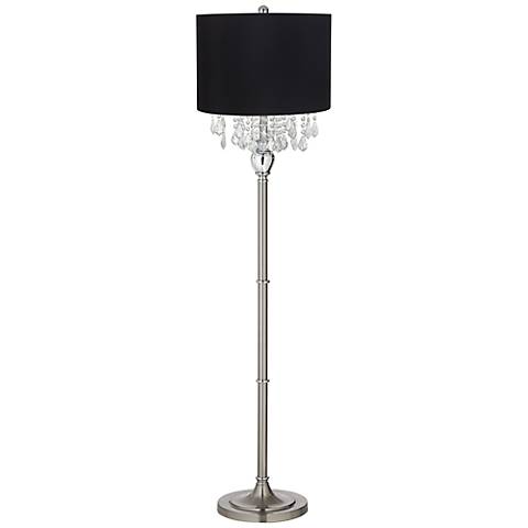 Black Lamp Shade With Crystals