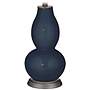 Naval Double Sheer Silver Shade Double Gourd Table Lamp