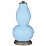 Wild Blue Yonder Double Gourd Table Lamp from Color Plus
