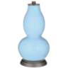 Wild Blue Yonder Double Gourd Table Lamp from Color Plus