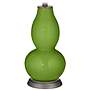 Gecko Linen Drum Shade Double Gourd Table Lamp