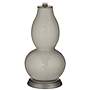 Requisite Gray Double Gourd Table Lamp