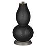 Tricorn Black Double Gourd Table Lamp